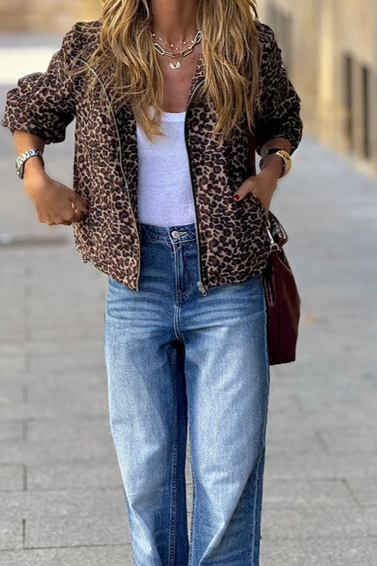 Trendiger Langarm-Kapuzenmantel