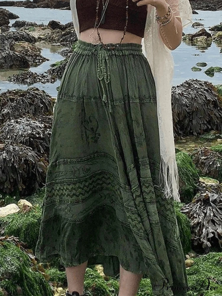 Fairy Tiered Graceful Maxi Skirt Skirts