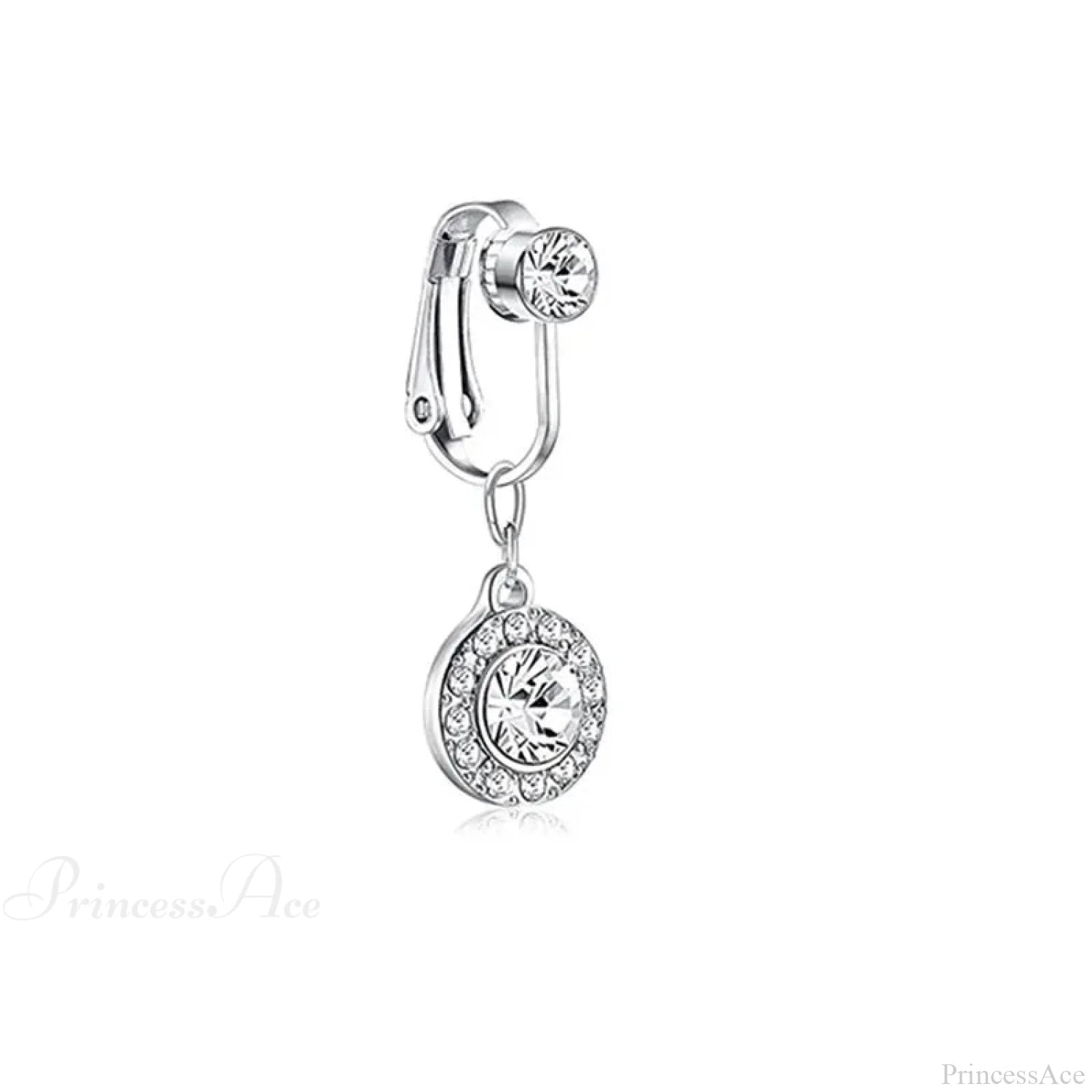 Fashion Butterfly Gothic Fake Belly Ring silver-25