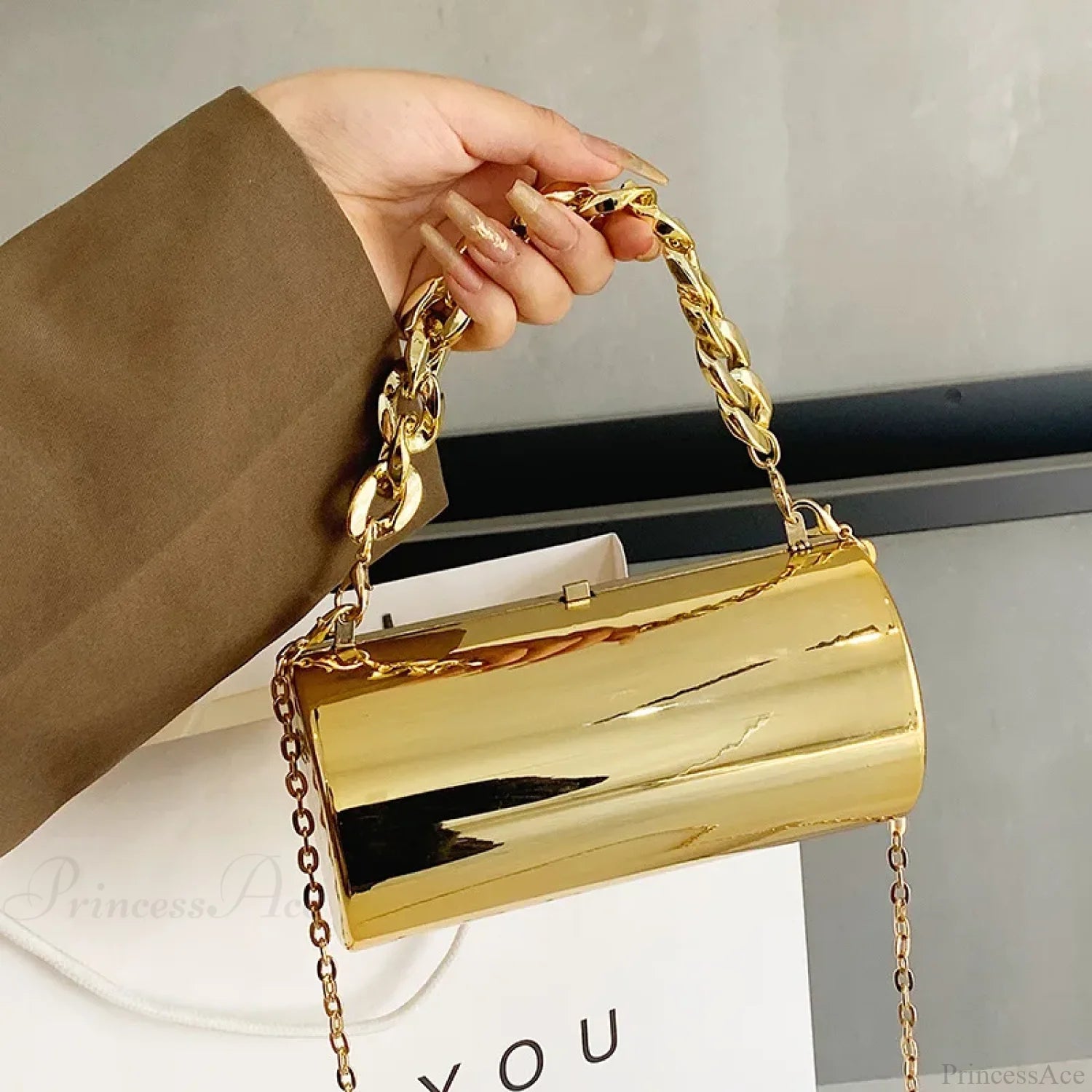 Fashion Cylinder Mini Evening Crossbody Handbag handbag-250126