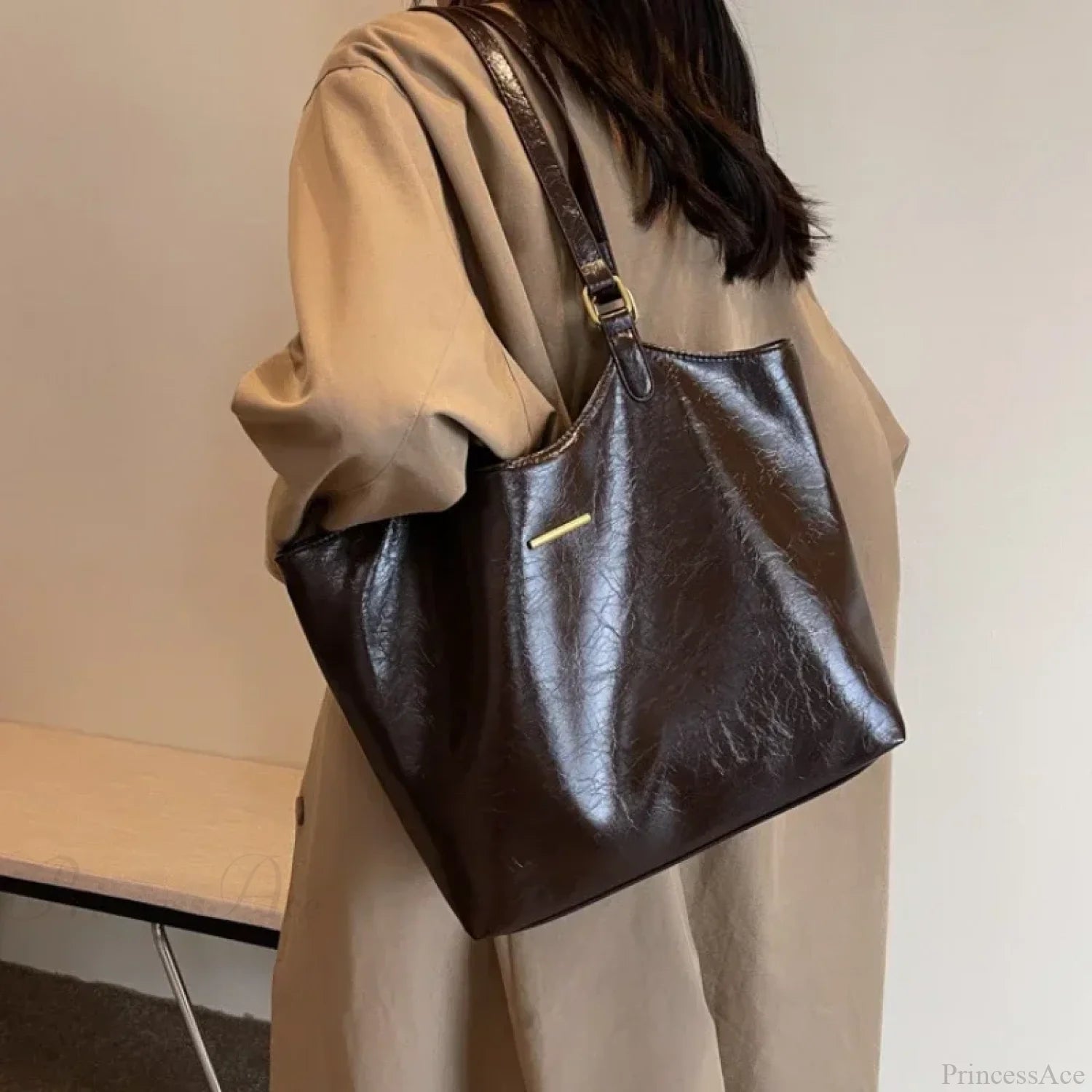 Fashion Straw Summer Beach Shoulder Bag Coffee shoulder-250126