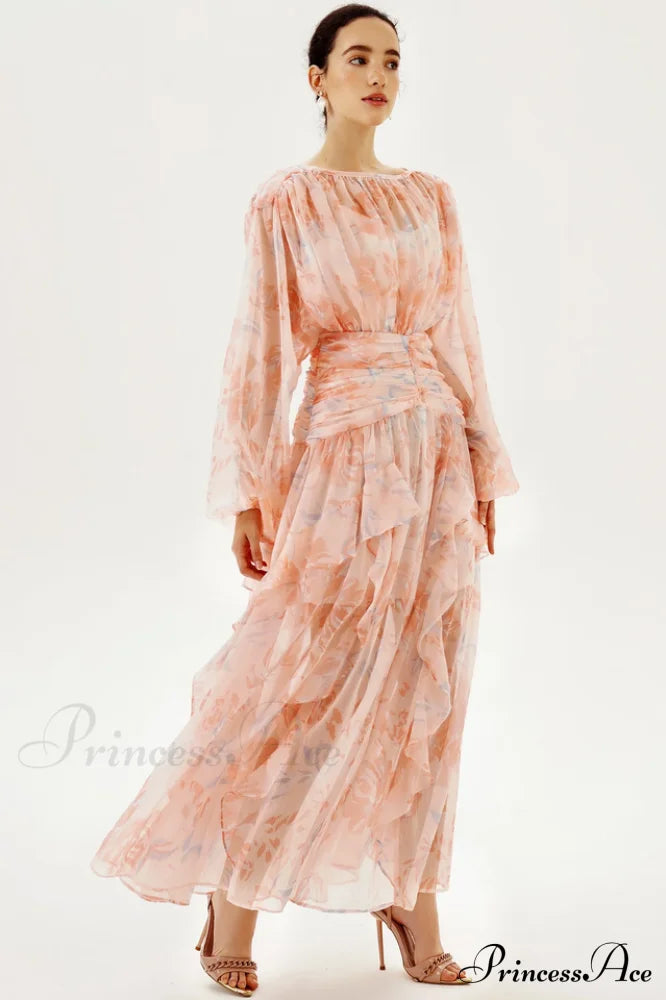 Faye Round Neck Balloon Sleeve Maxi Dress | Dress In Beauty