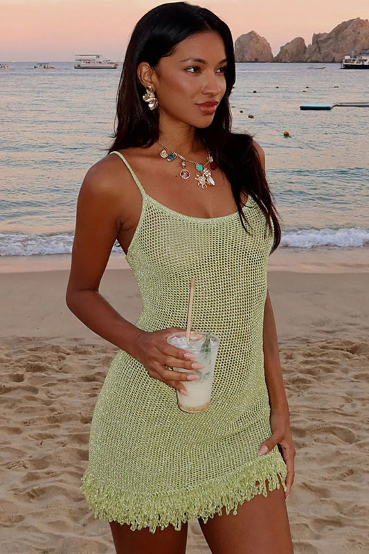 Sexy figurbetontes Mini-Boho-Kleid