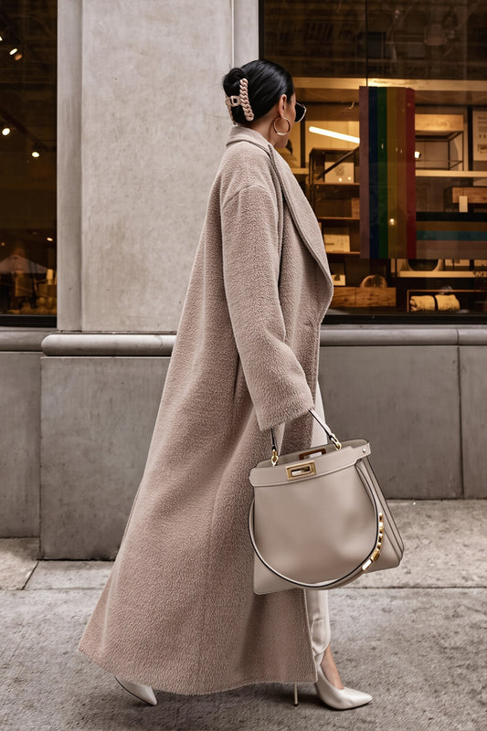 Single Button Tailored Long Coat
