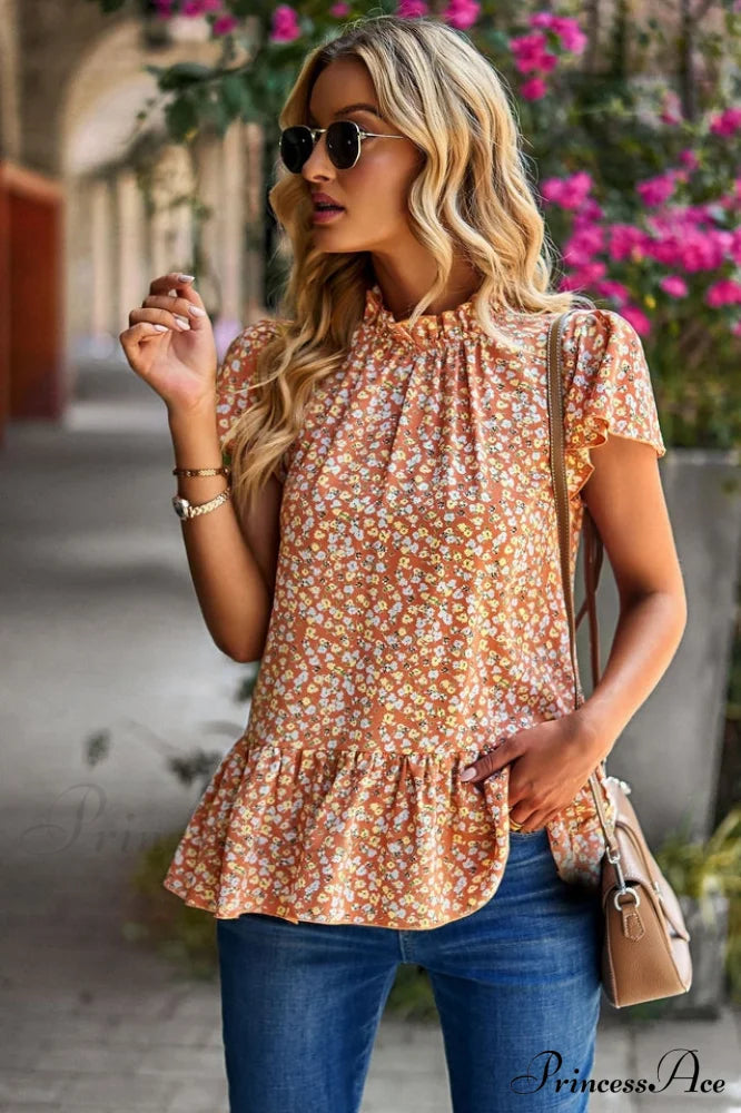 Floral Elegant Print Blouse