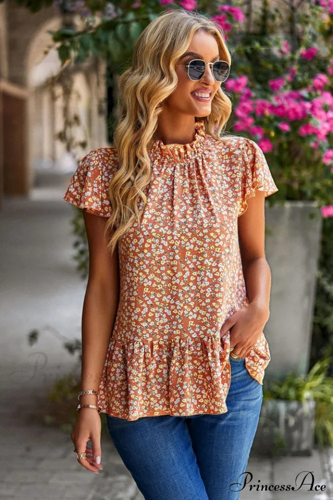 Floral Elegant Print Blouse