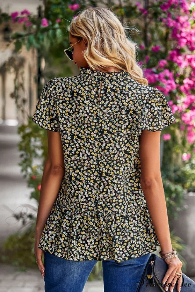 Floral Elegant Print Blouse
