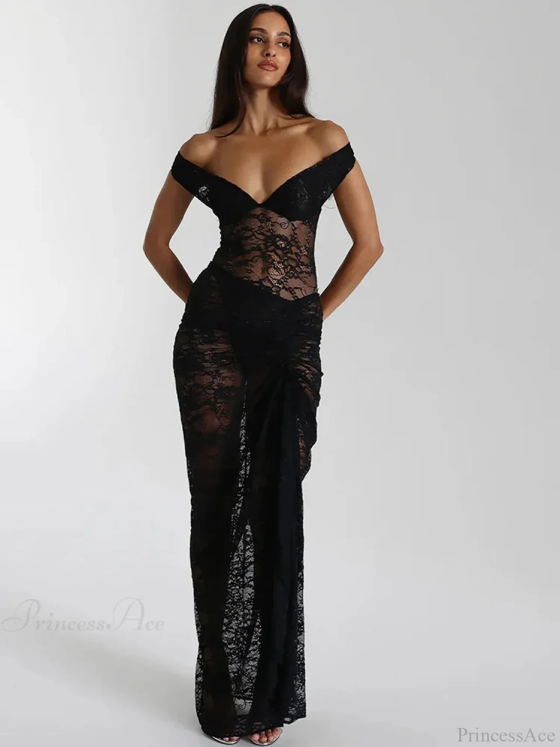 Floral Lace Skirt Suit Vacation Dress vacationdress-250223