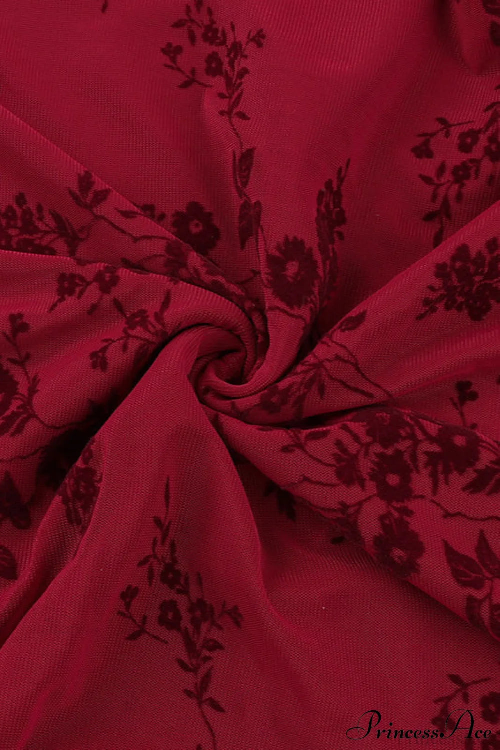 Floral Print V-Neck Sleeveless Fitted Party Dress