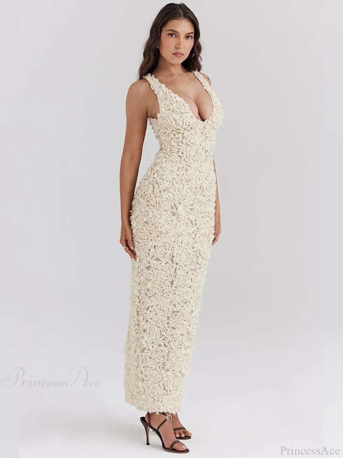 Floral Slim Bodycon Maxi Vacation Dress vacationdress-250223