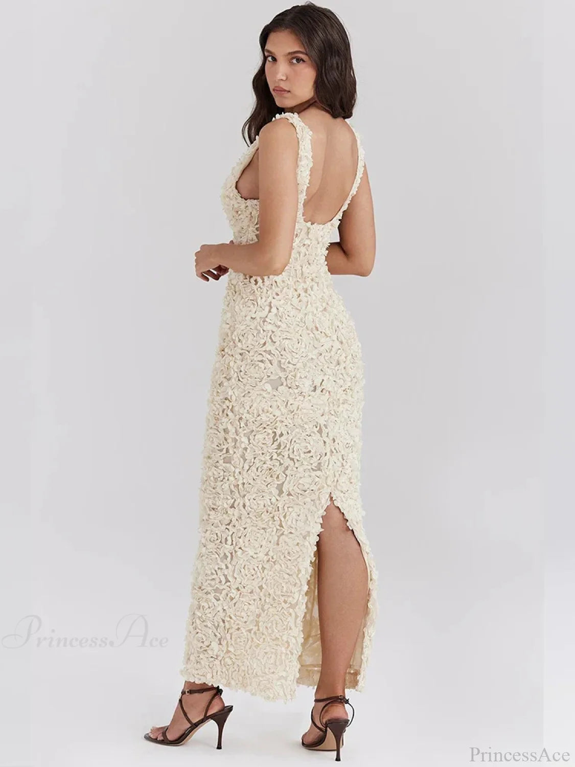 Floral Slim Bodycon Maxi Vacation Dress vacationdress-250223