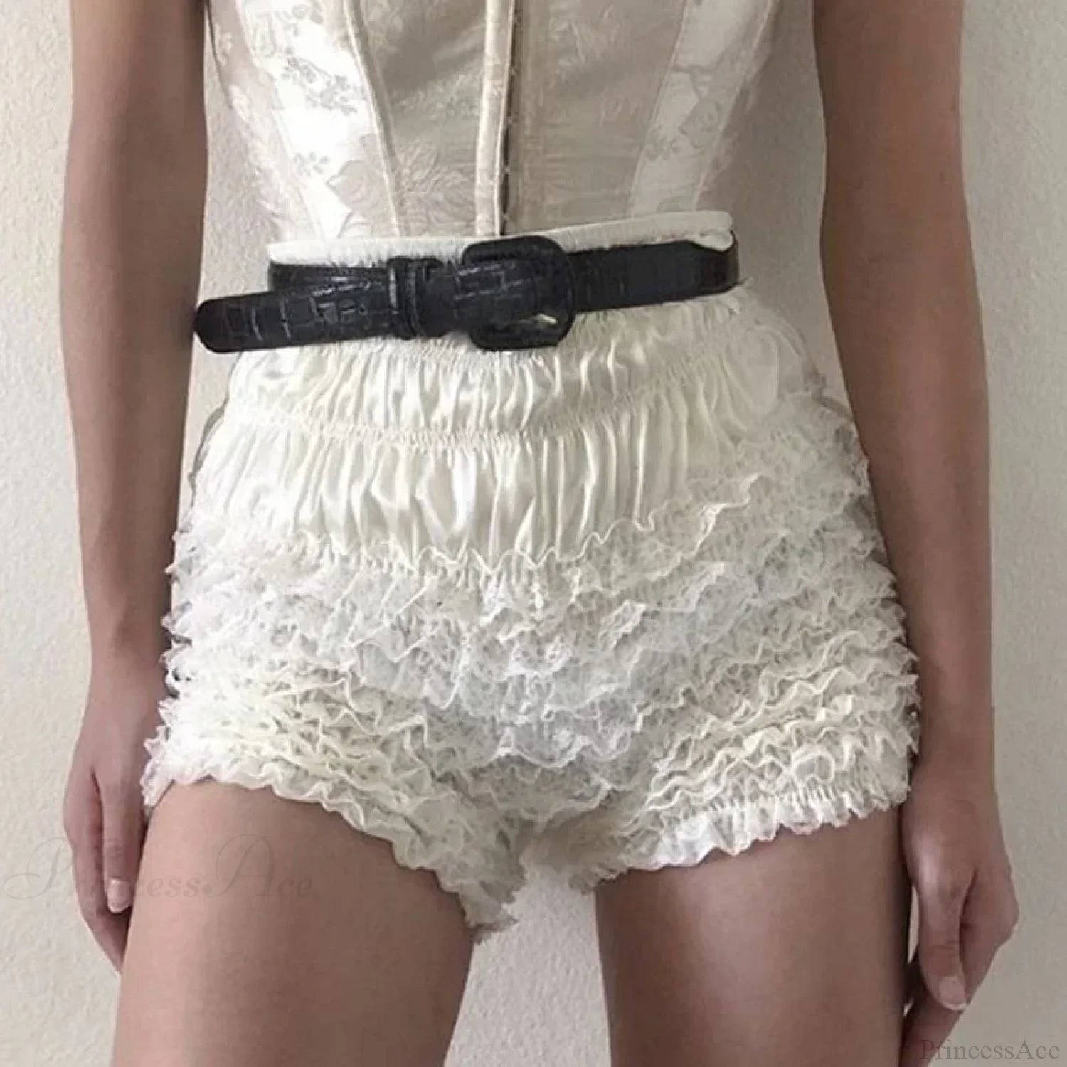 Frilly Tiered Bloomer Skirt white1 / S skirts-250223