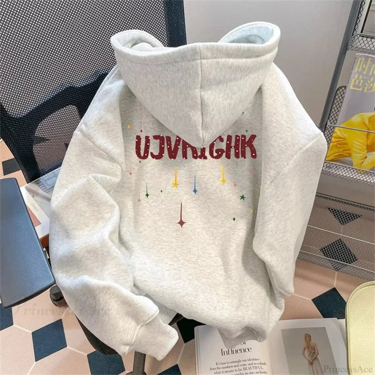 Funny Graffiti Graphic Y2K Hoodie