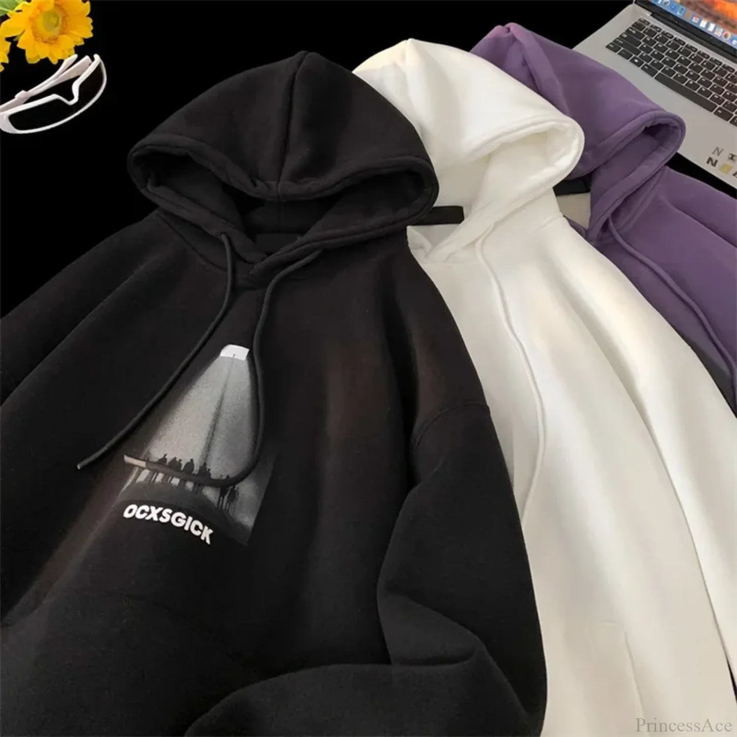 Funny Graphic Fleece Y2K Hoodie