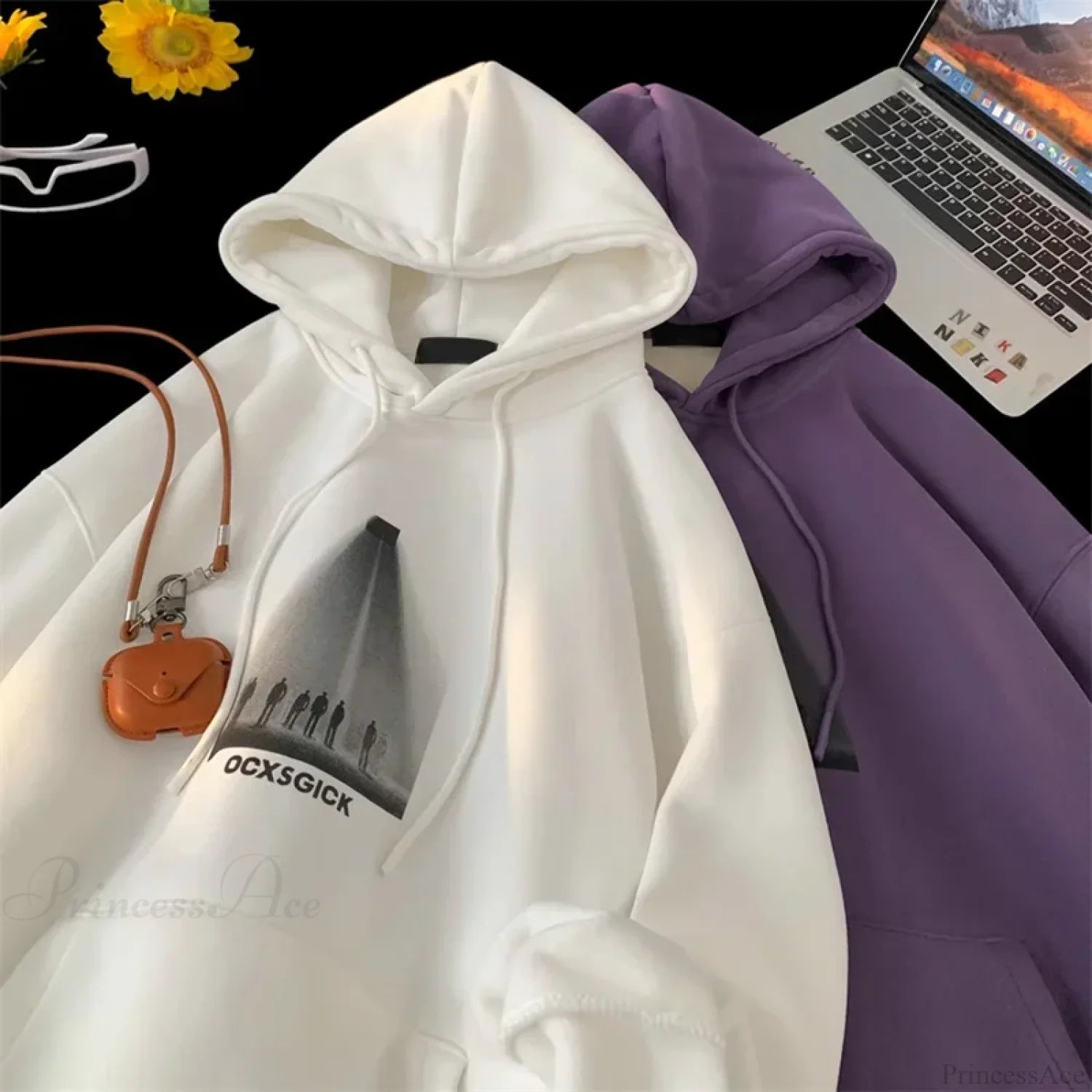 Funny Graphic Fleece Y2K Hoodie