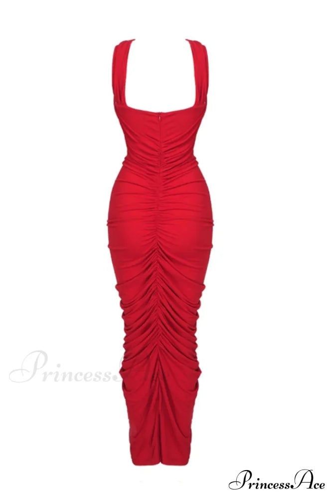 Genevieve Rose Stylish Ruched Dress