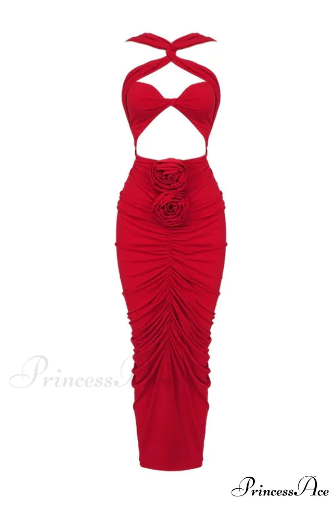 Genevieve Rose Ruched Dress | Dress In Beauty