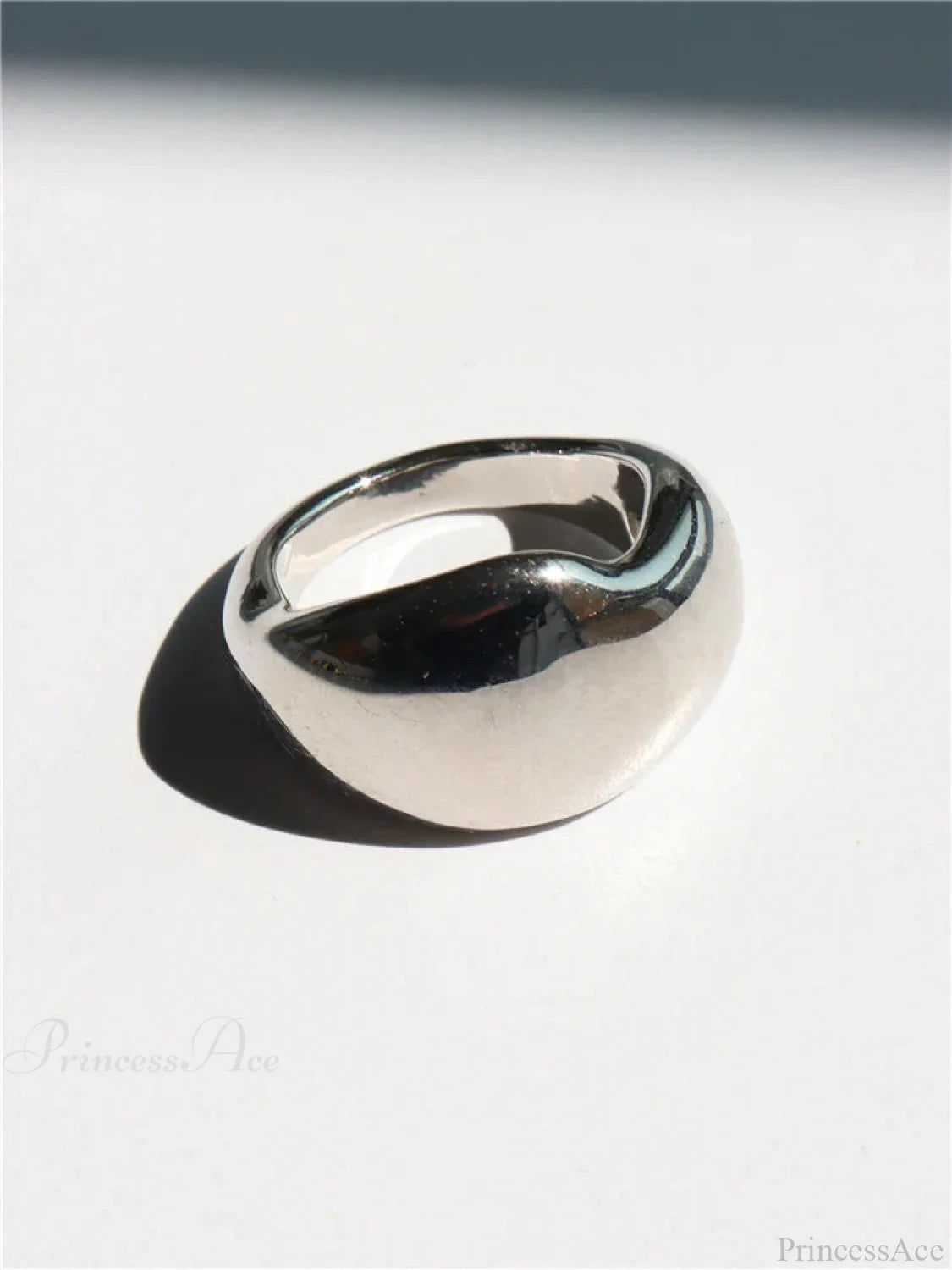 Geometric Gothic Titanium Strong Ring