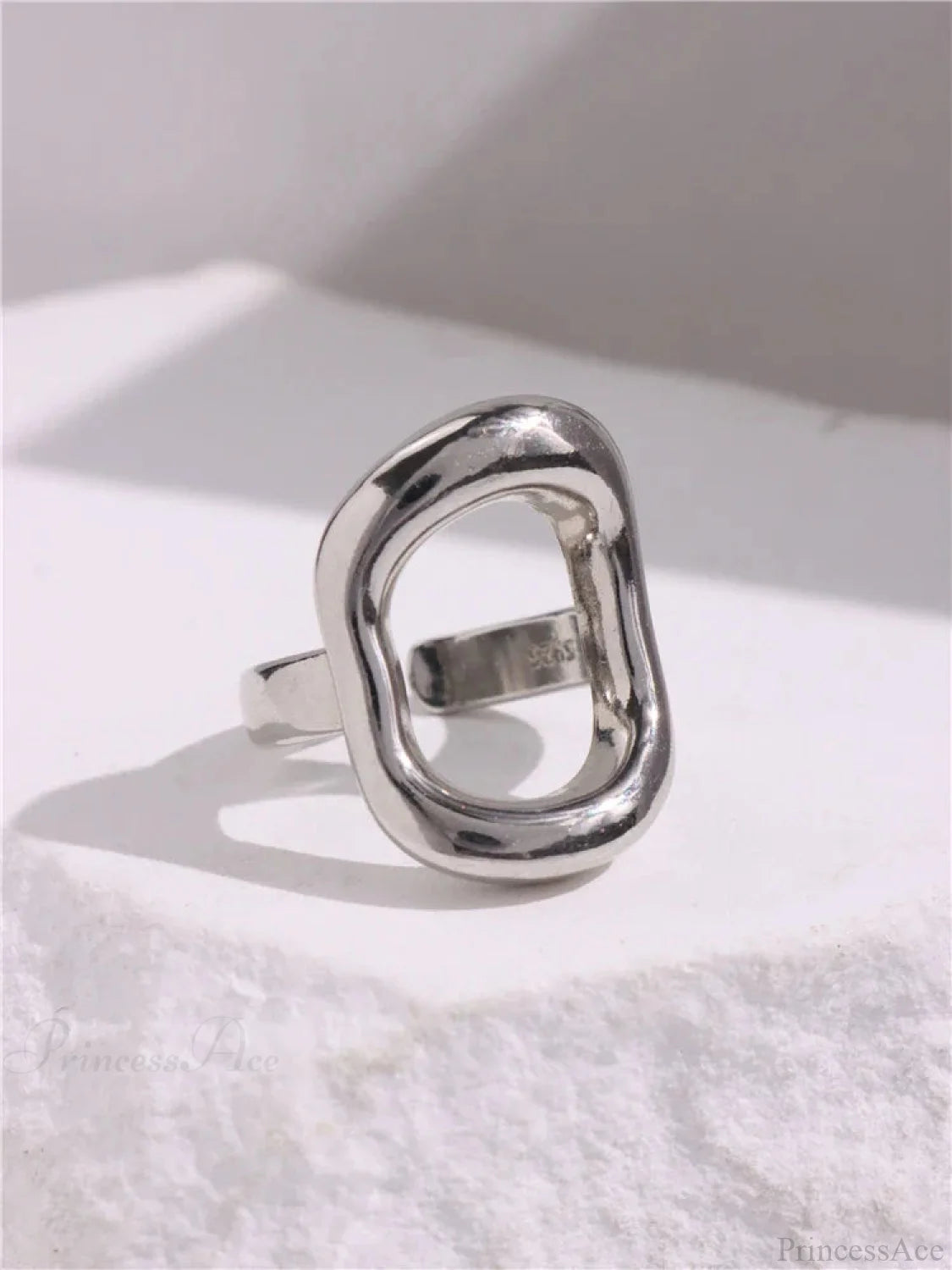 Geometric Gothic Titanium Strong Ring