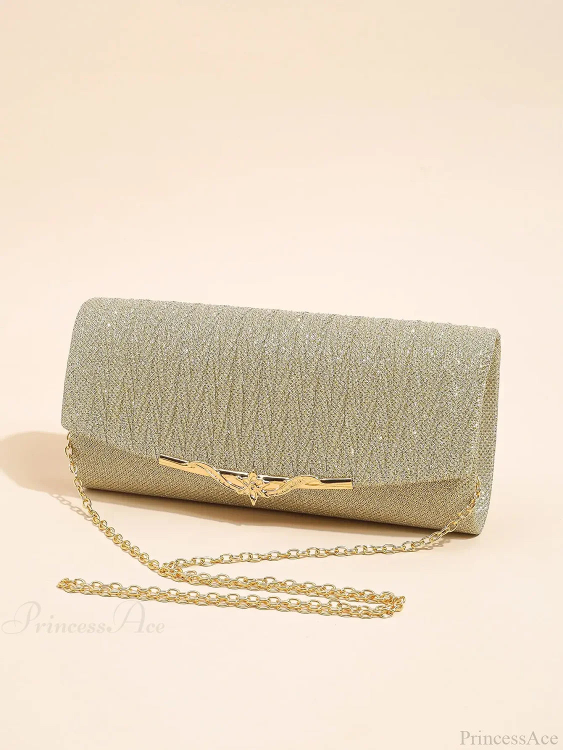 Glitter Envelope Evening Bag Detachable Chain Clutch Bag clutchbag-250126