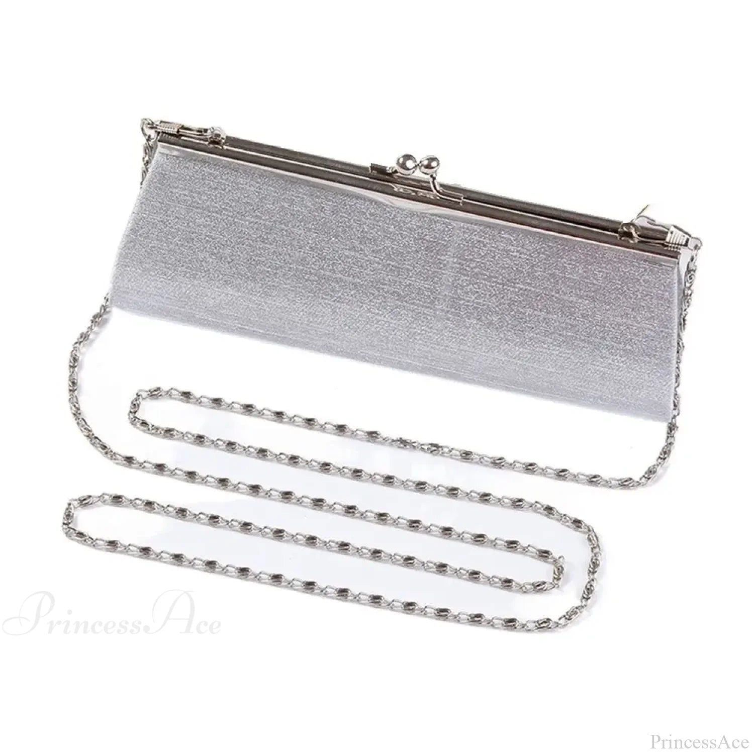 Glitter Evening Banquet Wedding Clutch Bag Grey clutchbag-250126