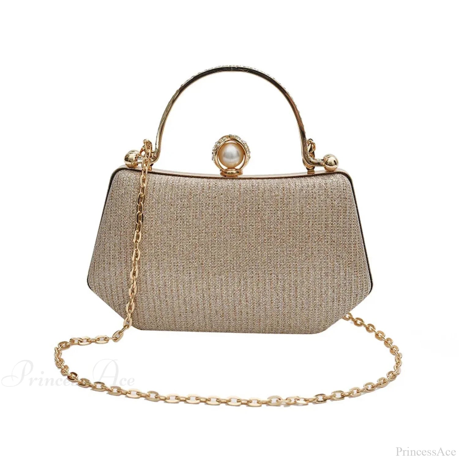 Glitter Evening Banquet Wrist Bag Rhinestone Clutch Bag Gold clutchbag-250126