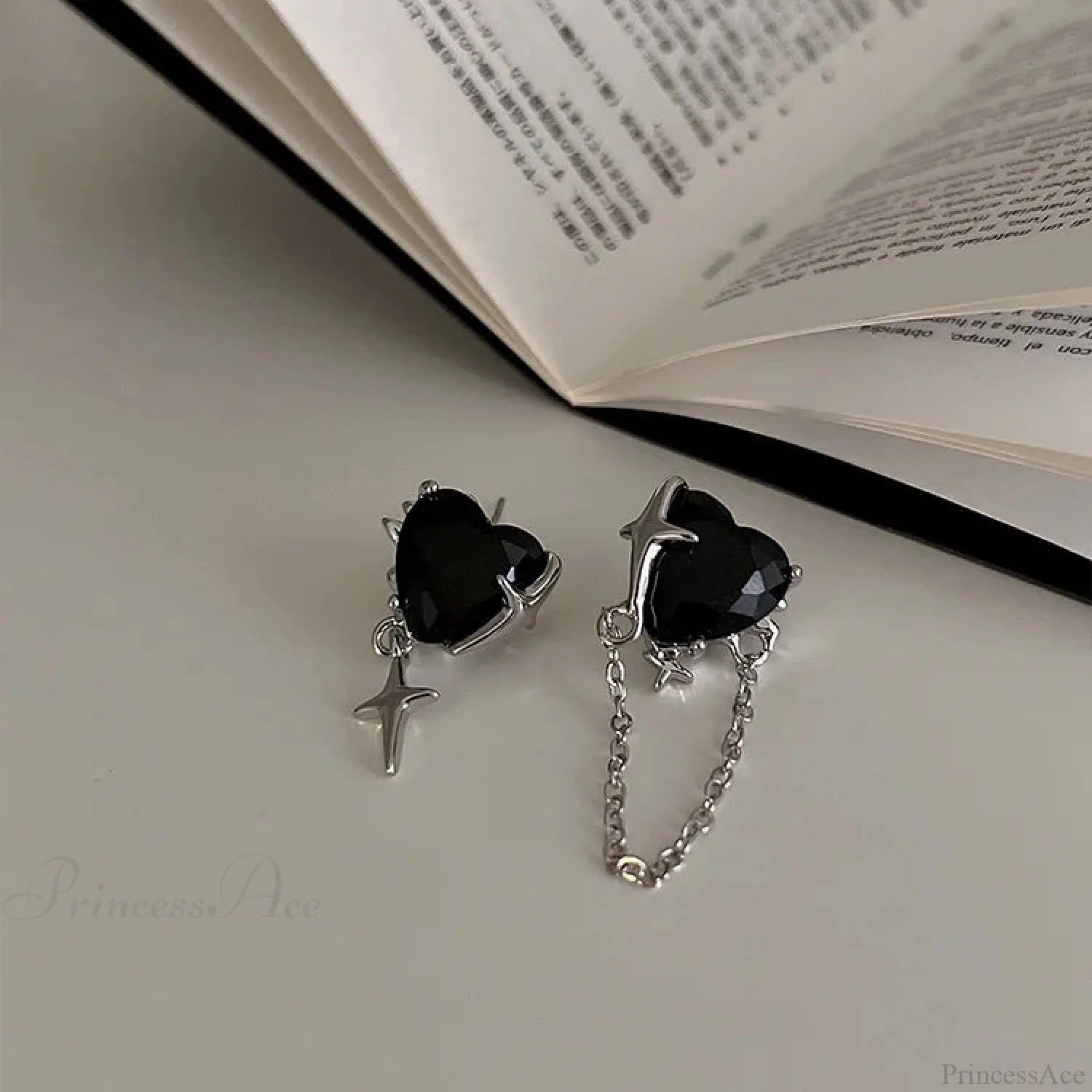 Gloomy Rebel Metal Chain Cross Affection Earring color11