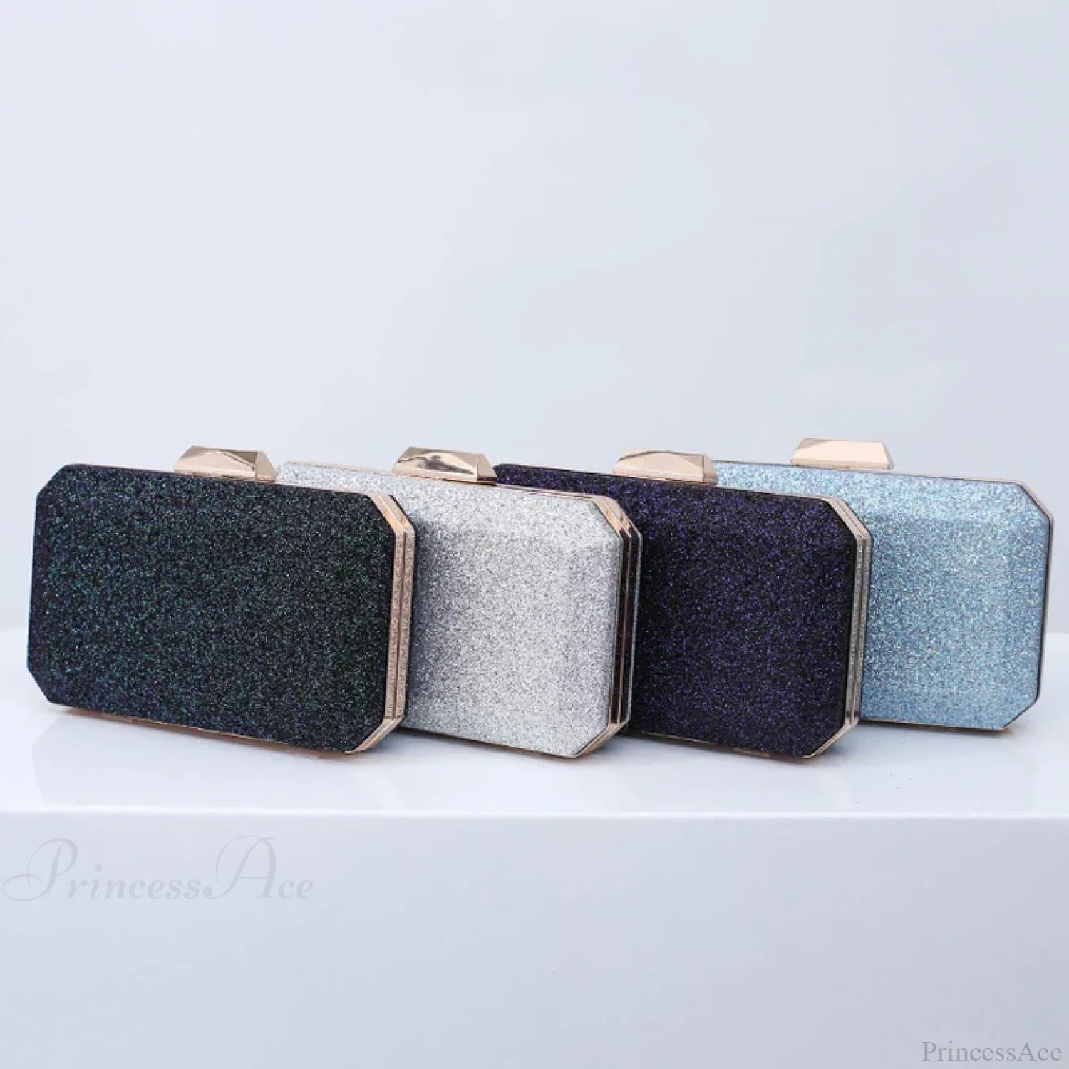 Golden Yellow Luxury PU Clutch Wristlet wristlet-250126