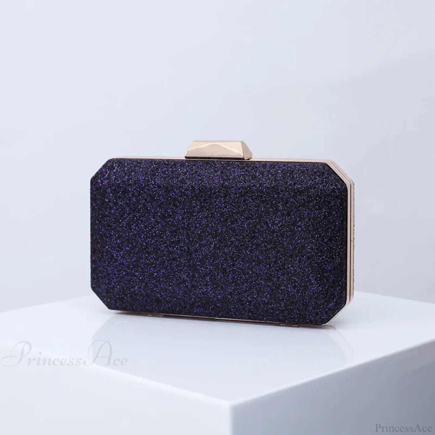 Golden Yellow Luxury PU Clutch Wristlet DEEP BLUE wristlet-250126