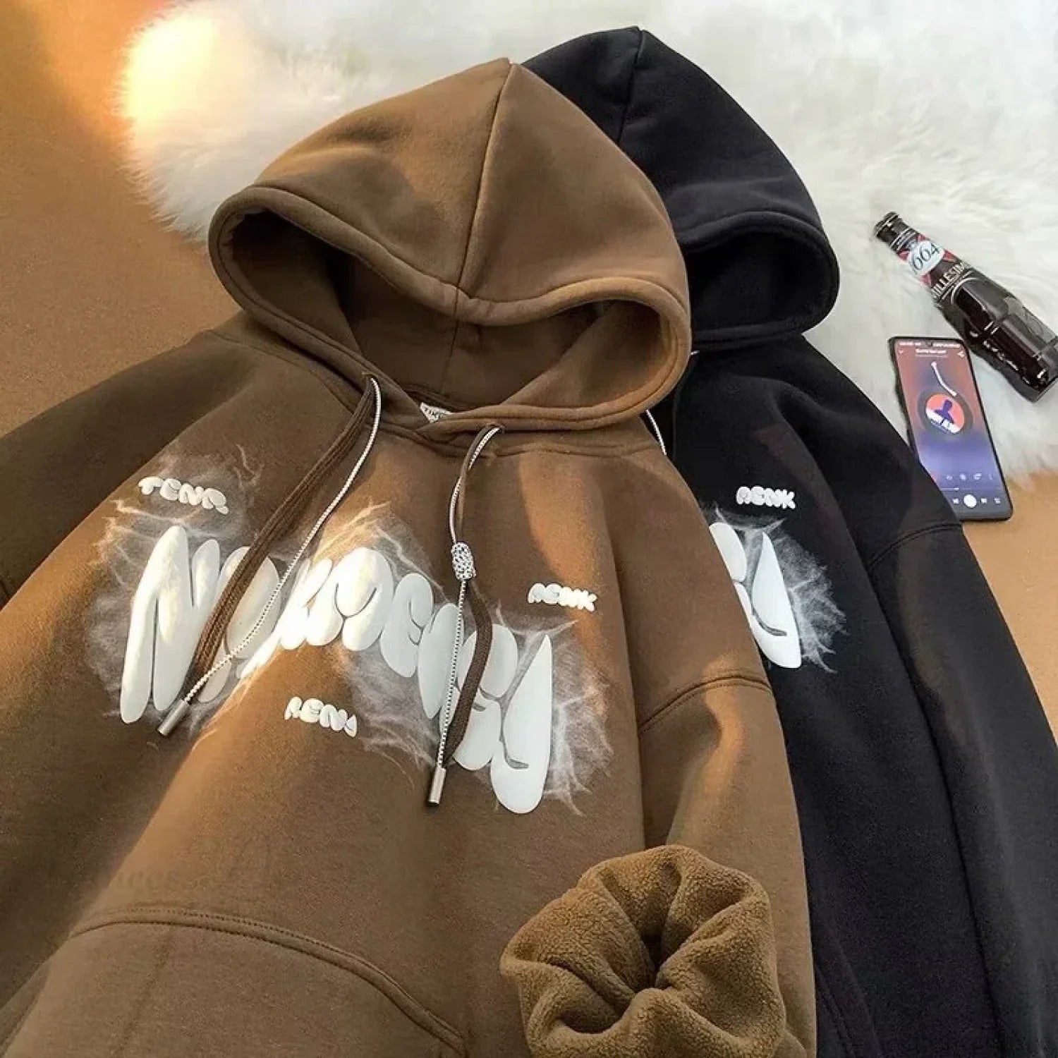 Goth Letter Print Y2K Vintage Hoodie