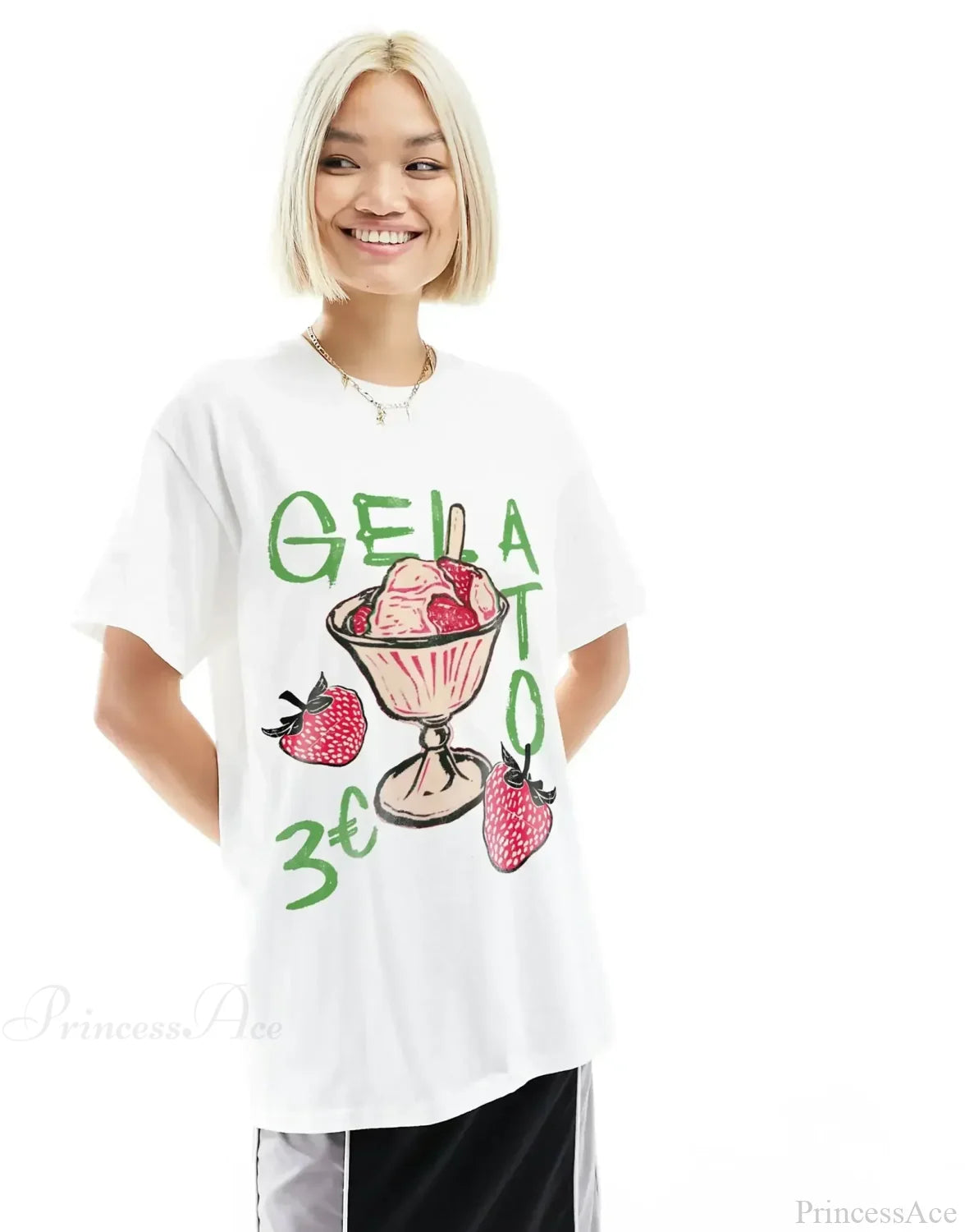 Gothic Harajuku Cute Lemon Graphic T-shirt white11 / S t-shirt-250223
