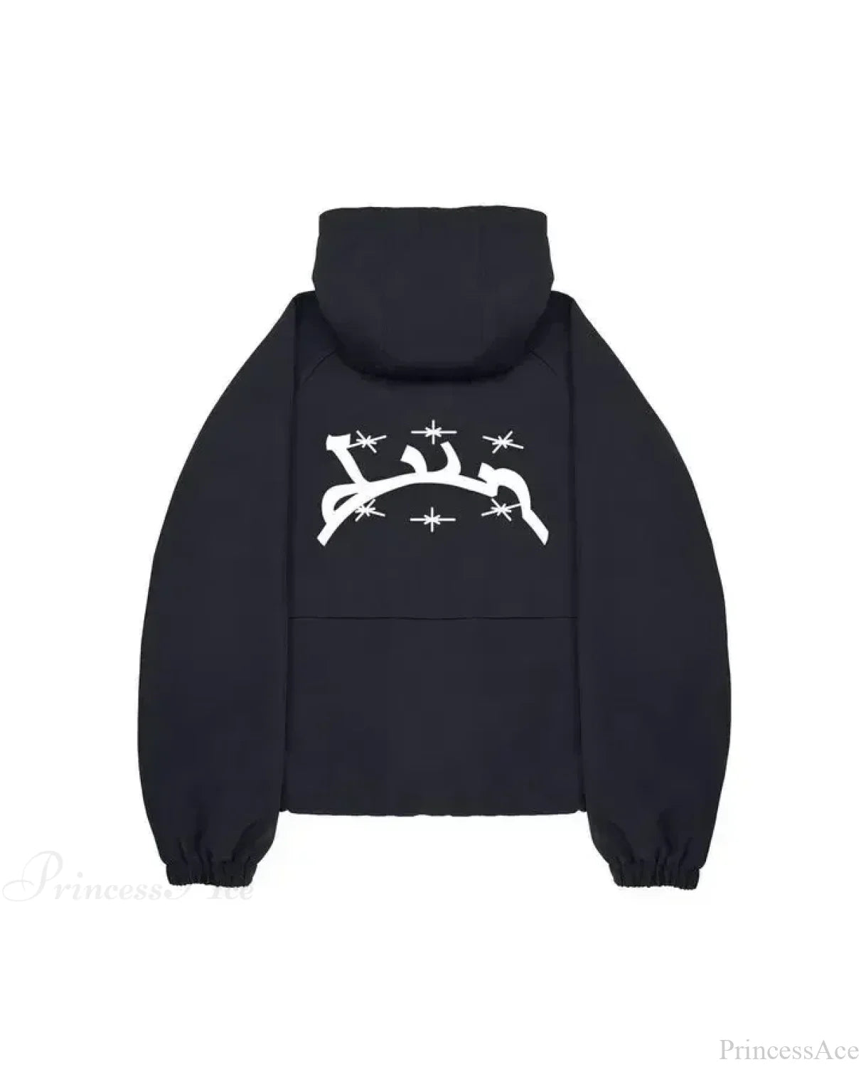 Gothic Punk Washed Zipper Hoodie black 4 / S