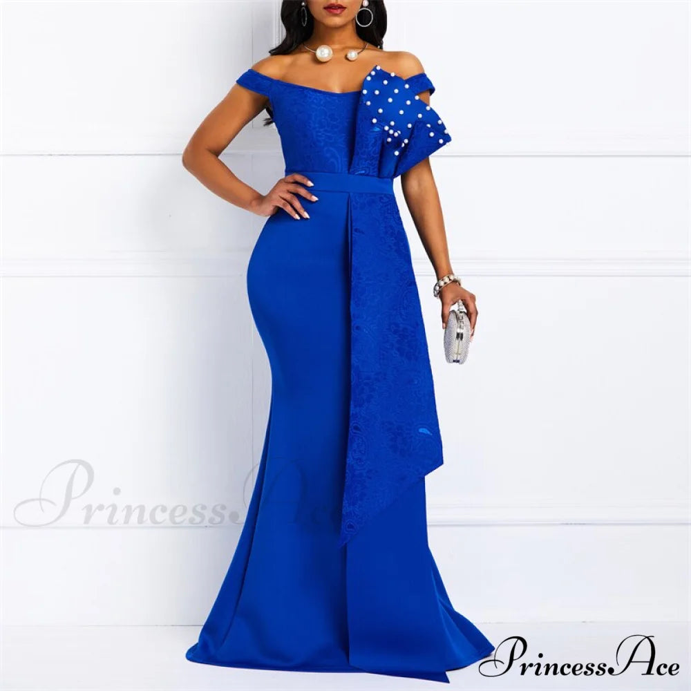 Gown Lace Elegant Embroidery Red Women Cut Low Party Beaded - Mermaid Warm-Season Floor-Length