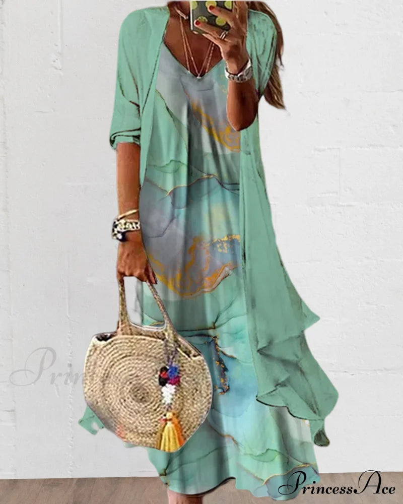 Gradient Print 2-Piece Set Two-Piece Sets