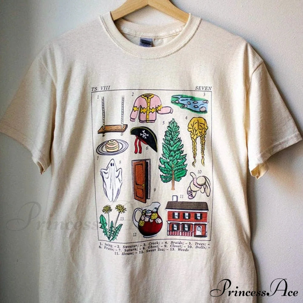 Graphic Doodle Print Tshirt Free From Label