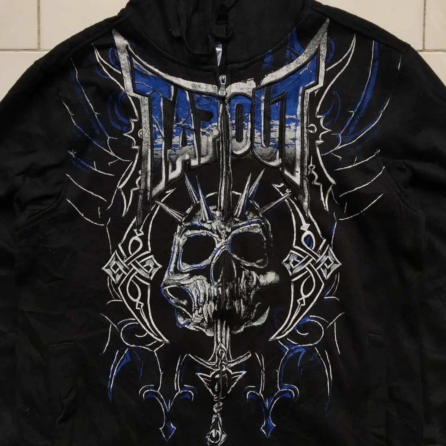 Grunge Zip Up Sweatshirt