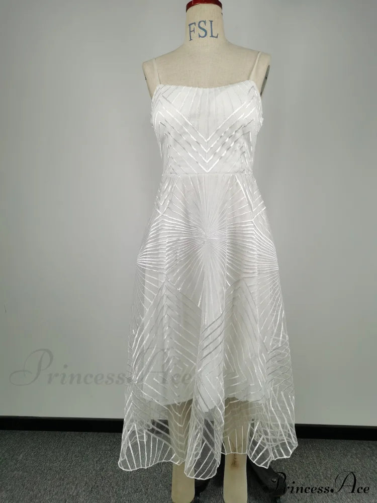 Guest Embroidered Formal Elegant Midi Warm-Season Wedding Evening Party - Backless Gown For Women