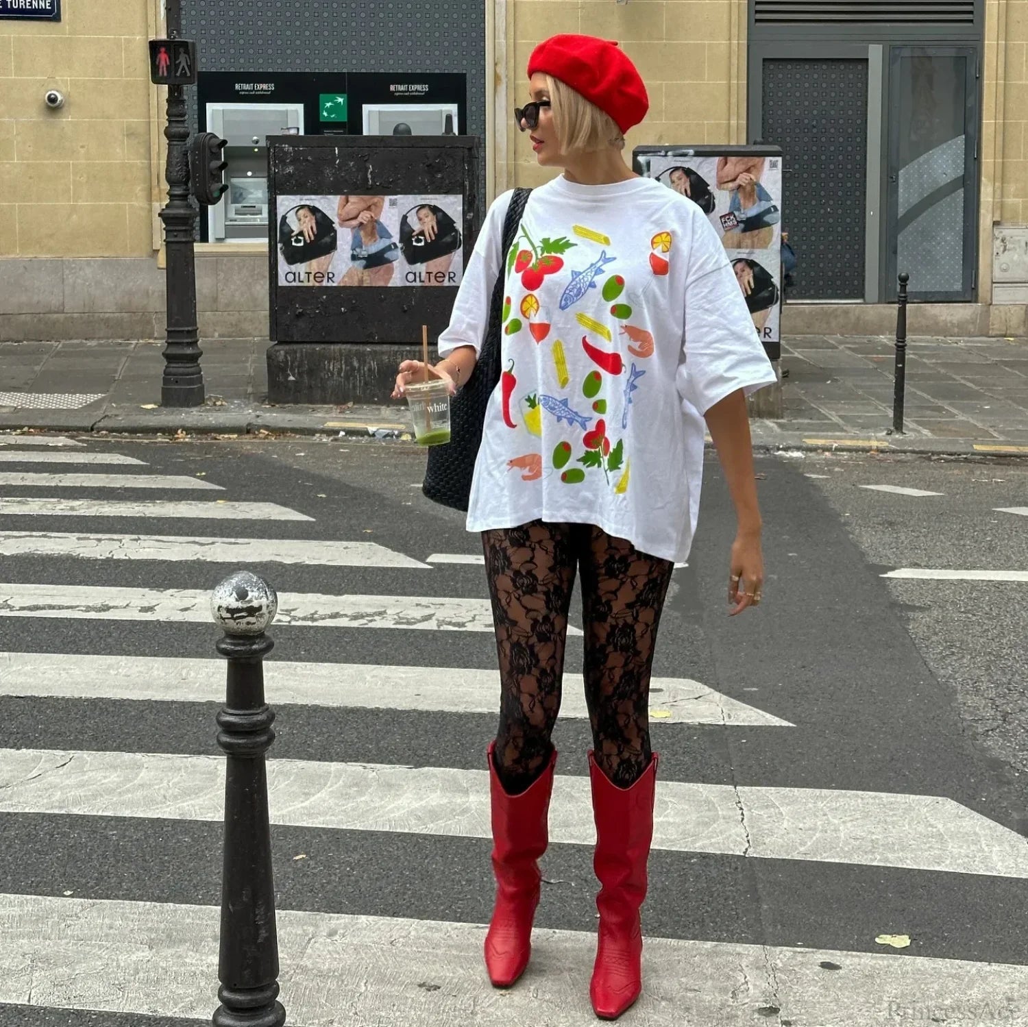 Harajuku Gothic Simple Icon Graphic T-shirt t-shirt-250223