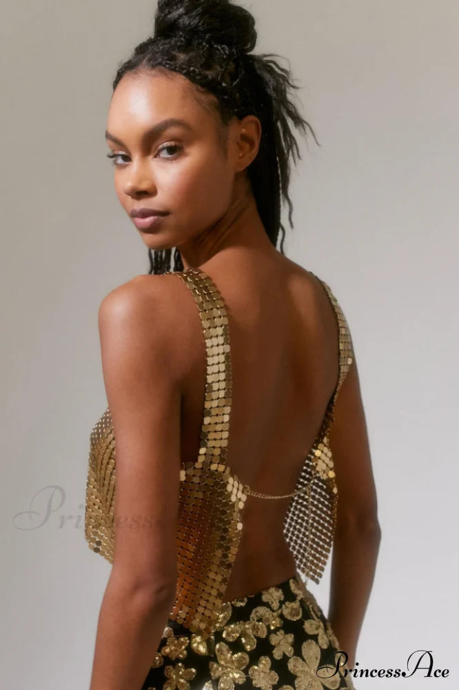 Harlow Metal Stylish Cropped Top