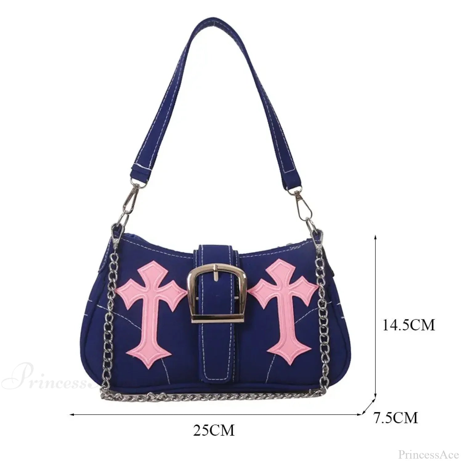 Hasp Metal Buckle Canvas Shoulder Bag shoulder-250126