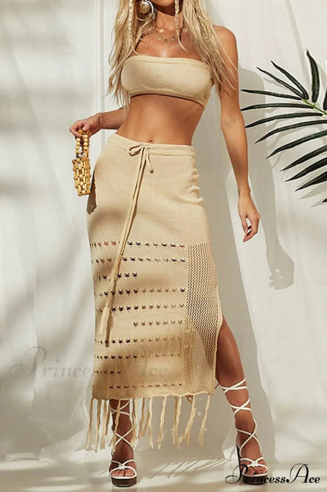 Hazel Crochet Top + Skirt Set | Dress In Beauty