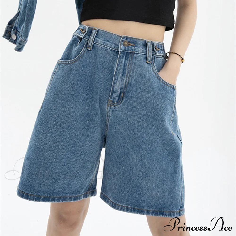 High Baggy Mom Wide Trousers Vintage Jeans Warm-Season Leg Waist Denim Women’s Straight Pants