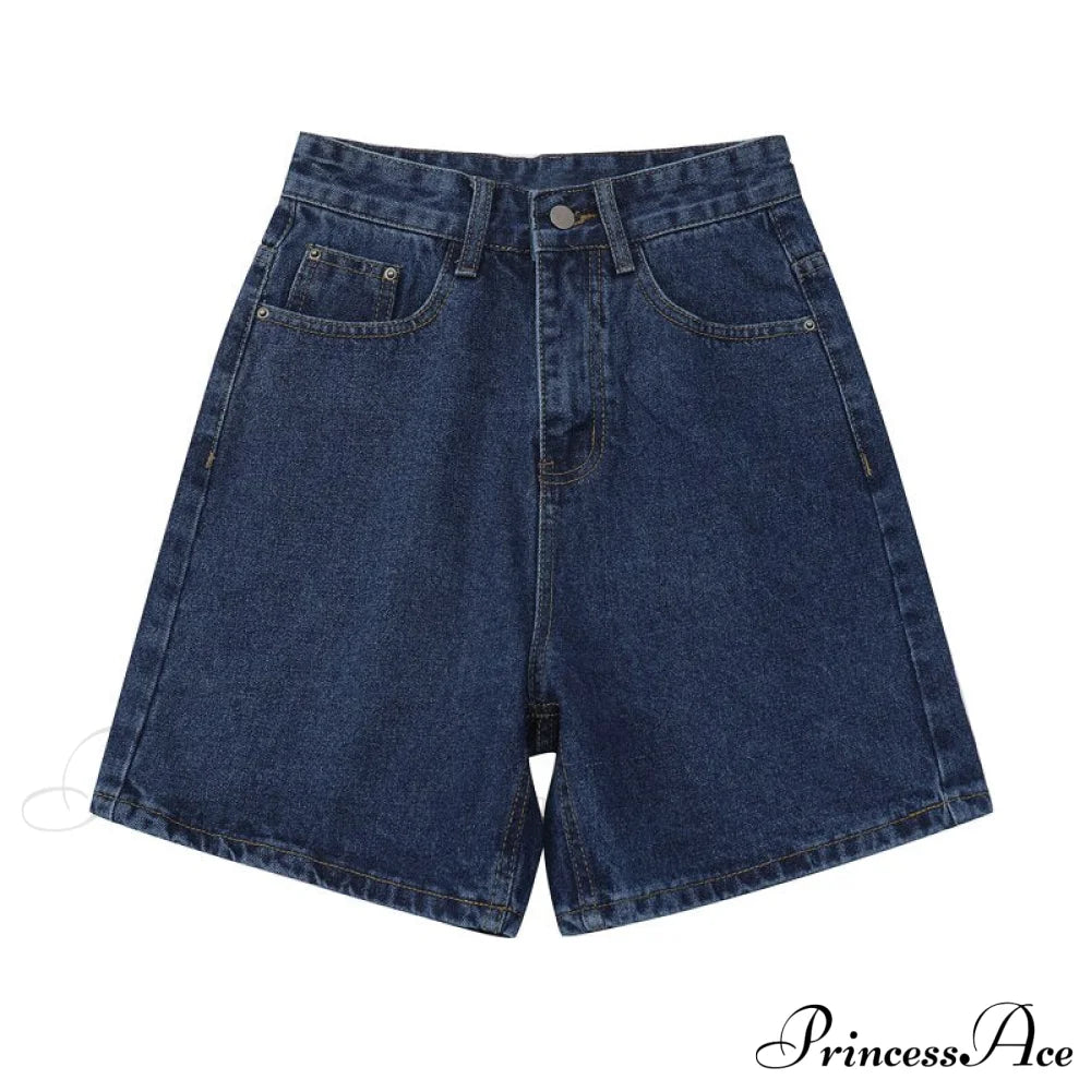 High Baggy Mom Wide Trousers Vintage Jeans Warm-Season Leg Waist Denim Women’s Straight Pants Sky