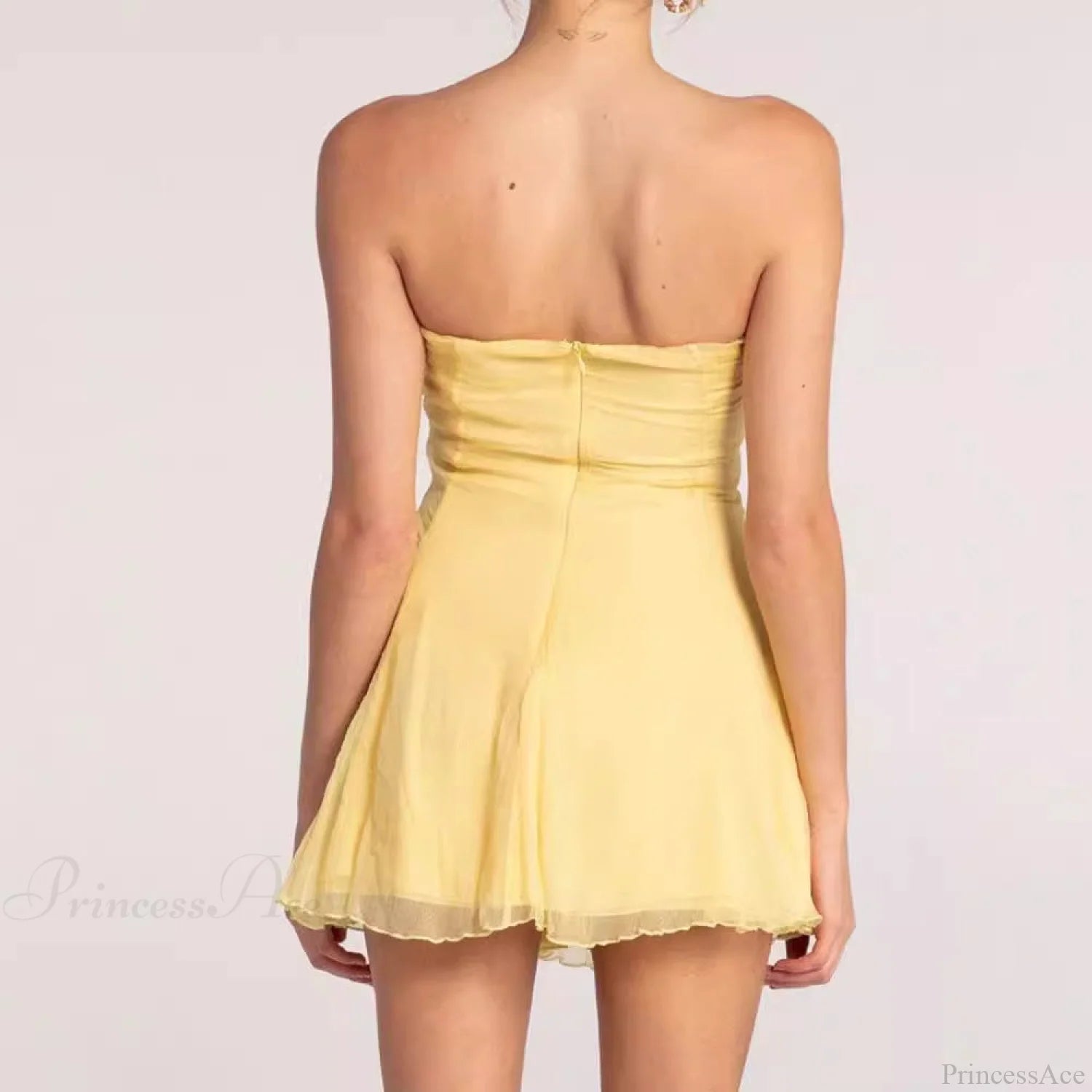 High-End Hollow Strapless Bandage Prom Dress promdress-250223