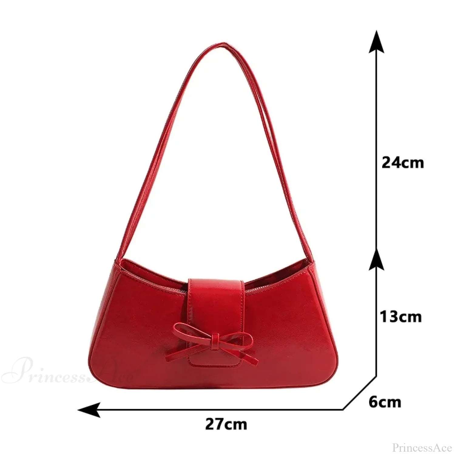 High-Grade Retro PU Leather Underarm Bag shoulder-250126