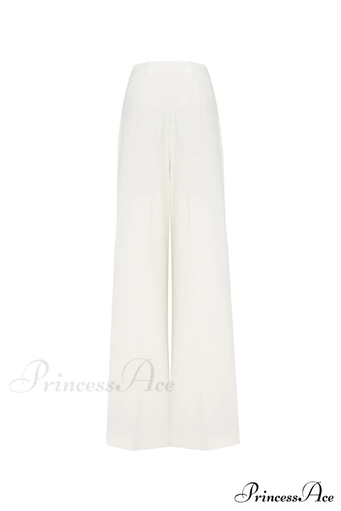 High-Rise White Suit Charming Pants Xo