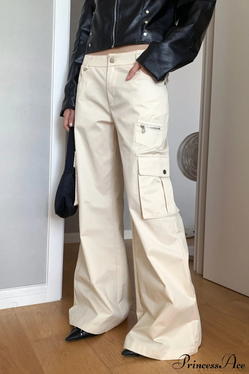 High Waist Loose Multi Pocket Cargo Pants