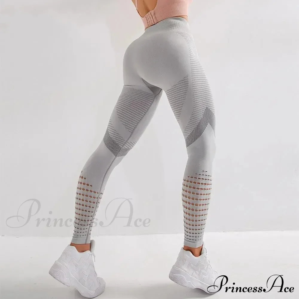 High Waist Sportswear Fitness Legging Gray / S
