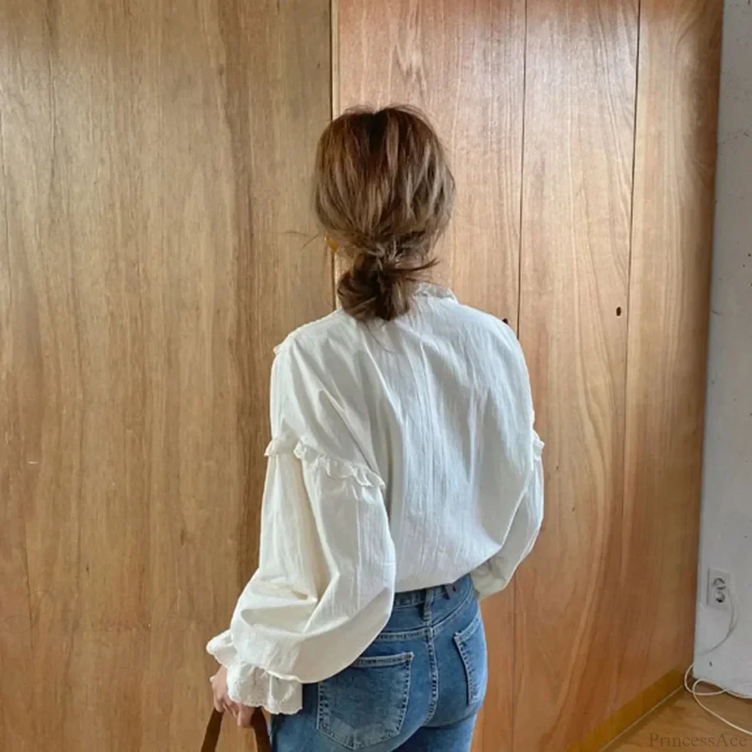 Hollow Out Elegant Casual Blouse Women Blouses blouse-250126