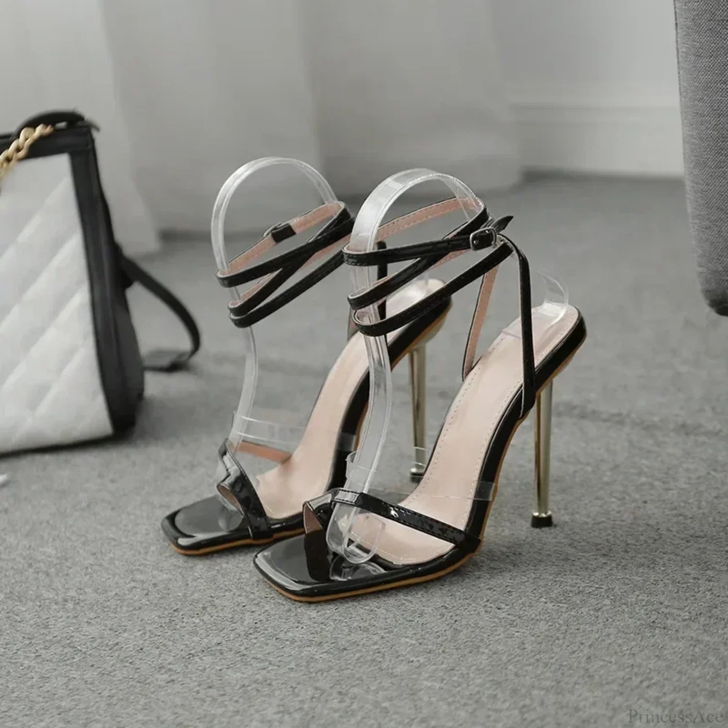 Hot Sexy Modern Boots Autumn Winter Patent Leather Elastic Over-The-Knee Slim Pointed Toe Zip Thigh